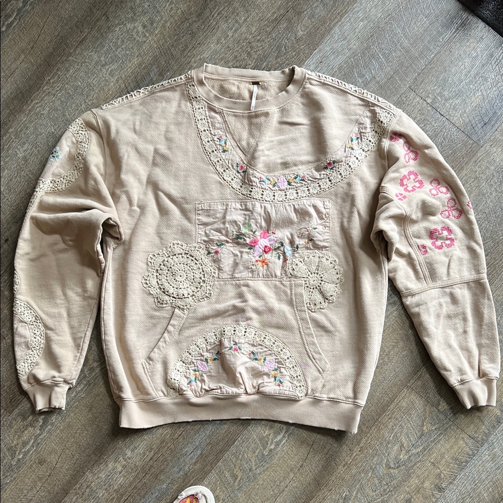 Free People Gram's Attic Oversize Sweatshirt - Picture 7 of 13